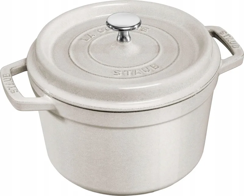 Gietijzeren Cocotte Braadpan Hoog 4.8L by Staub in Truffel – product photo