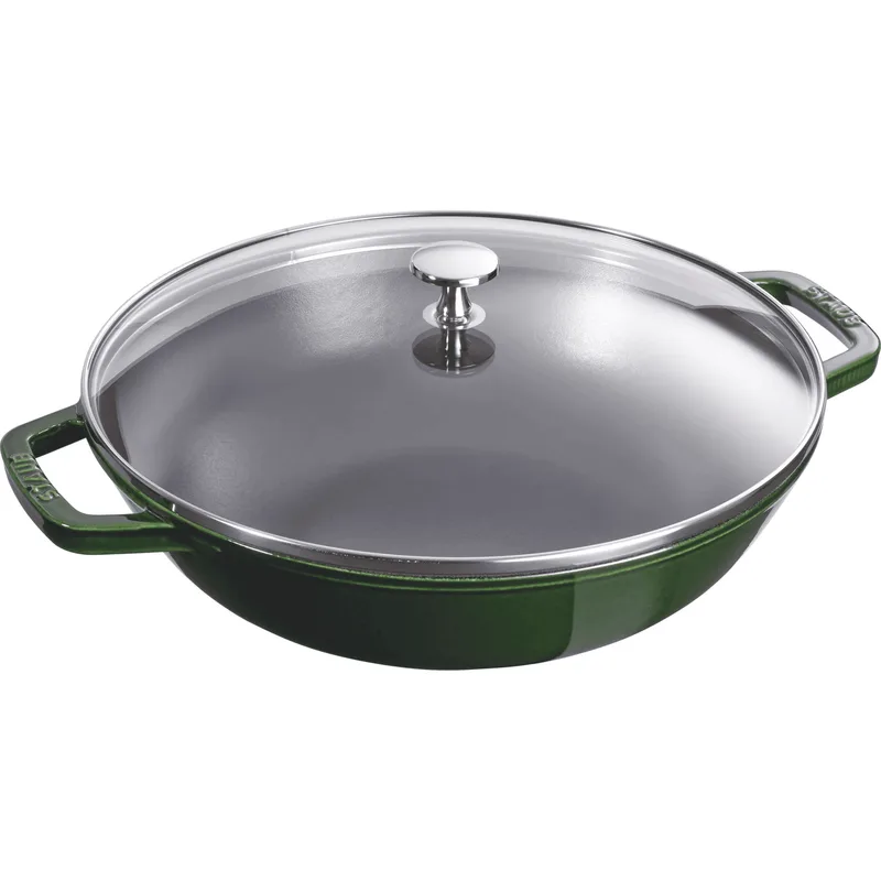 gietijzeren wokpan - 30 cm, basilicumgroen by Staub – product photo