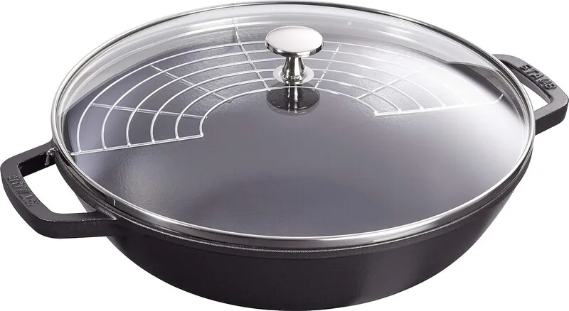 gietijzeren wokpan - 30 cm, grafiet/grijs by Staub – product photo