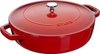 Hapjespan Chistera - Kersenrood - ø 24 cm / 2.4 liter by Staub in Red – product photo 1 of 5