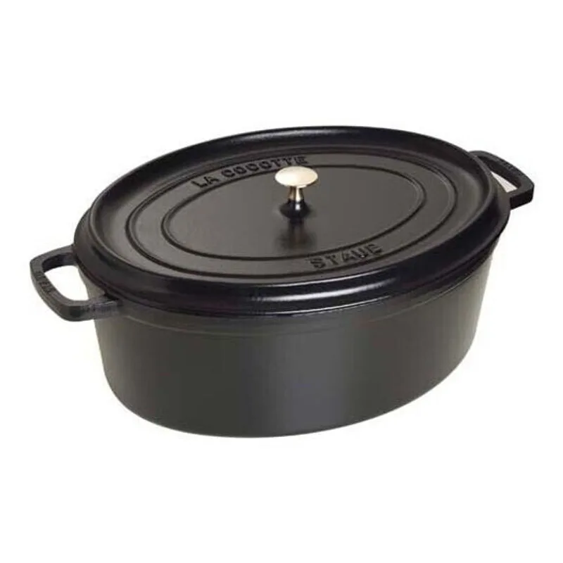 klassischer emaillierter Gusseisen-Schmortopf – mit Deckel – 17 cm – 1 L van Staub – productfoto