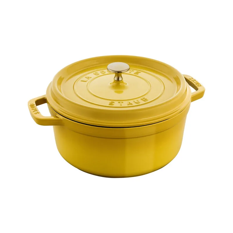 La Cocotte Cocotte, 24 cm | Citron | rund | Gusseisen fra Staub – produktbillede