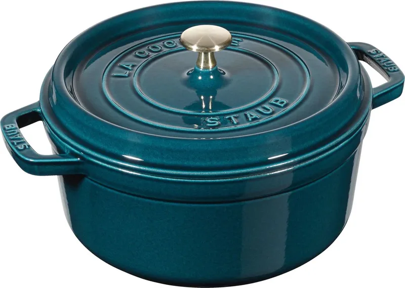 'La Mer' New Classic Braadpan - 24 CM by Staub in Blue – product photo 1 of 4
