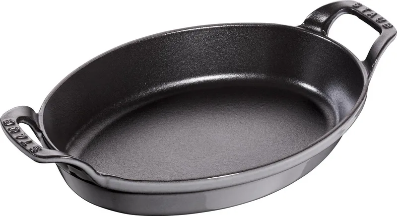 Ovale Gietijzeren Braadpan 24x16 cm by Staub in Grey – product photo