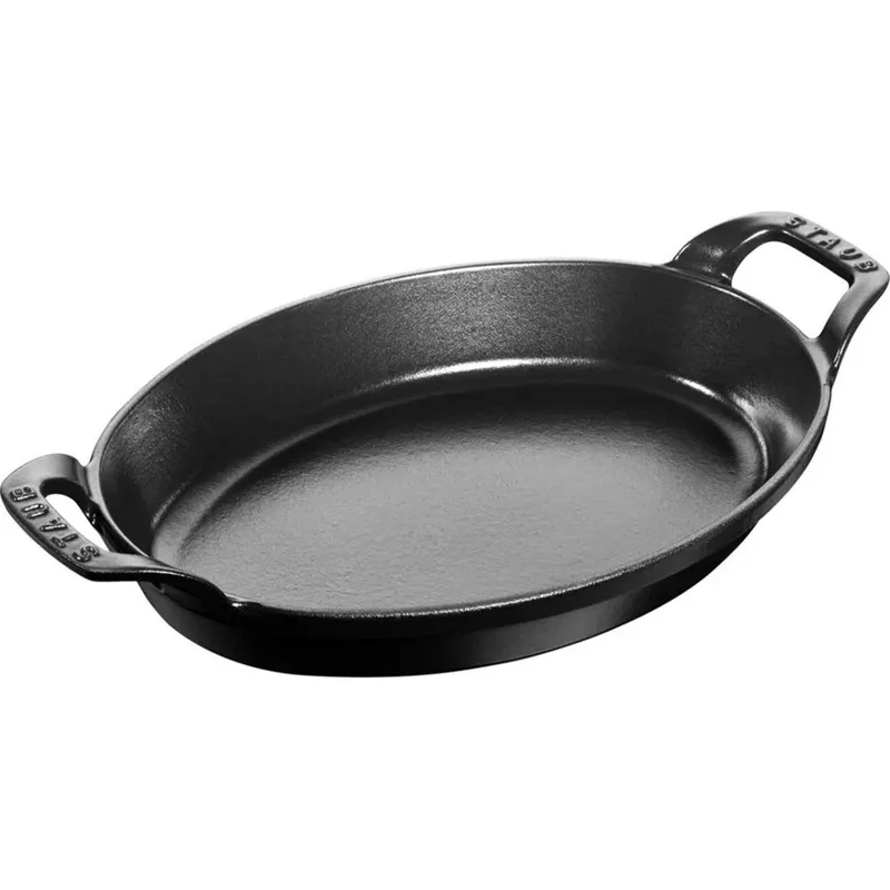 Ovaler Backform 28 cm schwarz van Staub – productfoto