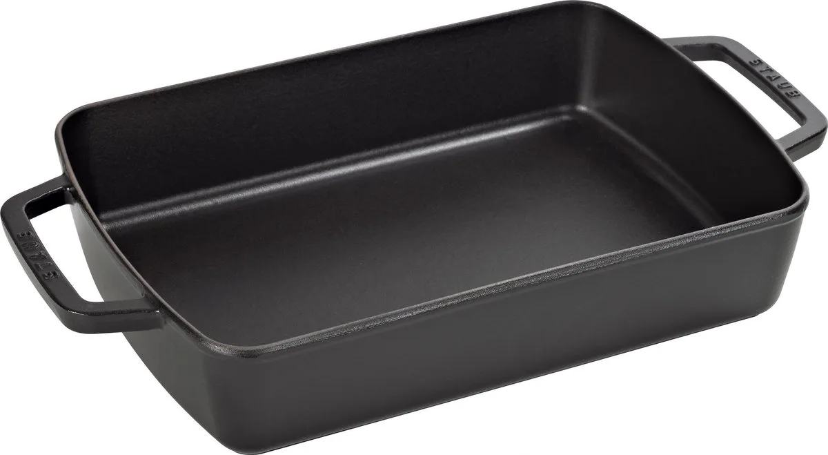 Plat à four Specialities Staub 30x20 cm Noir de Staub en Noir – photo produit