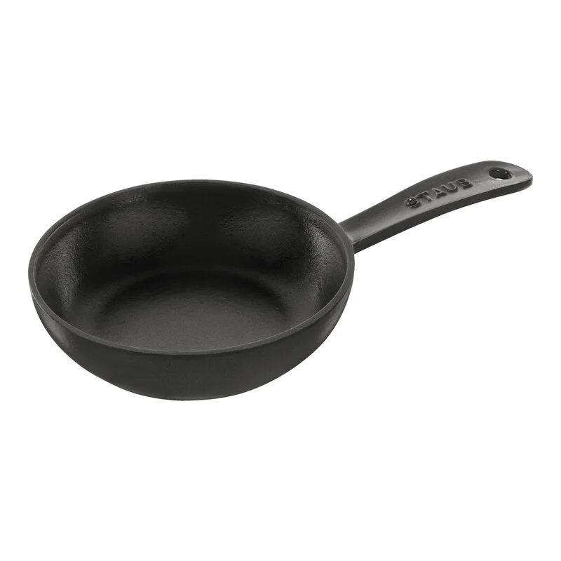 Pans Bratpfanne, 16 cm | Schwarz | rund | Gusseisen de Staub – photo produit