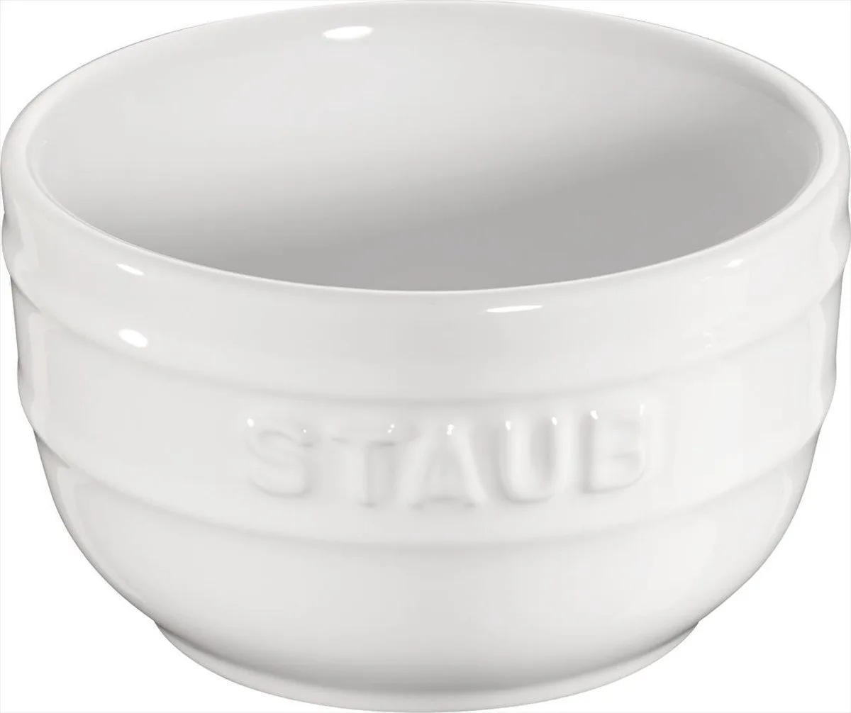 Ramequin S/2 8 Cm Ceramic By Staub 40511-136 Op=op van Staub in Wit – productfoto
