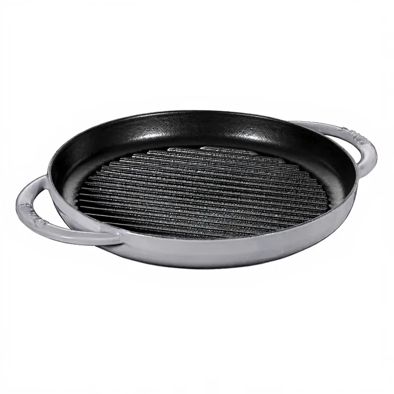 Runde Gusseisen-Grillpfanne – mit zwei Griffen – 26 cm fra Staub – produktbillede