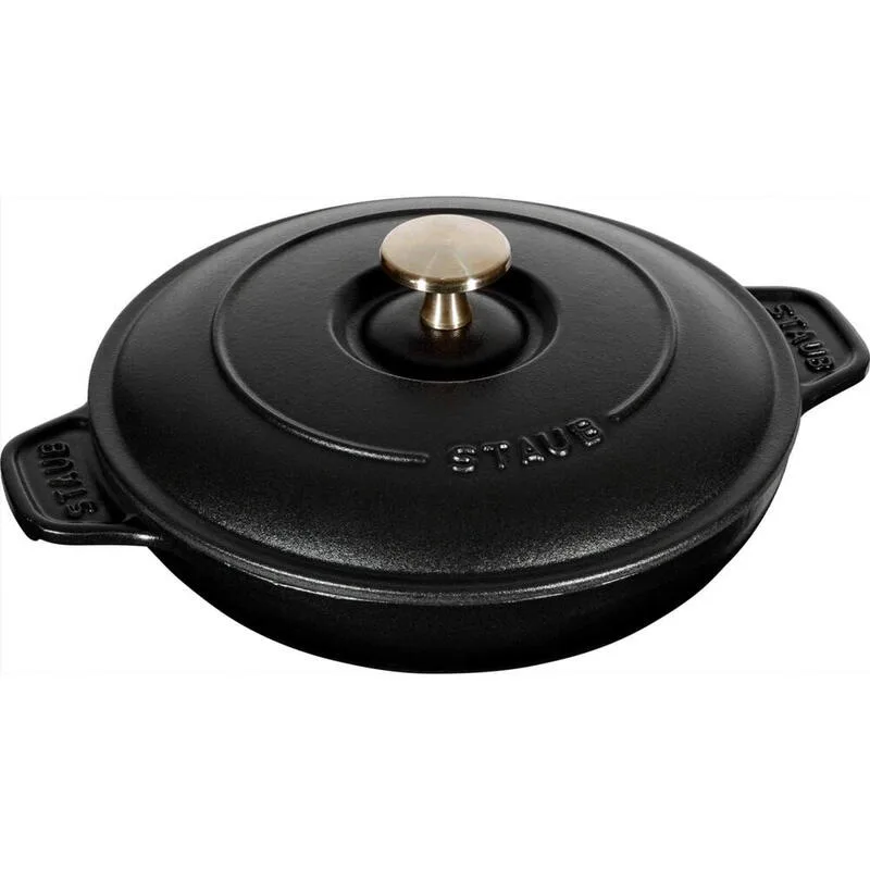 Schmorpfanne mit Deckel Schwarz 20 cm i de Staub – photo produit