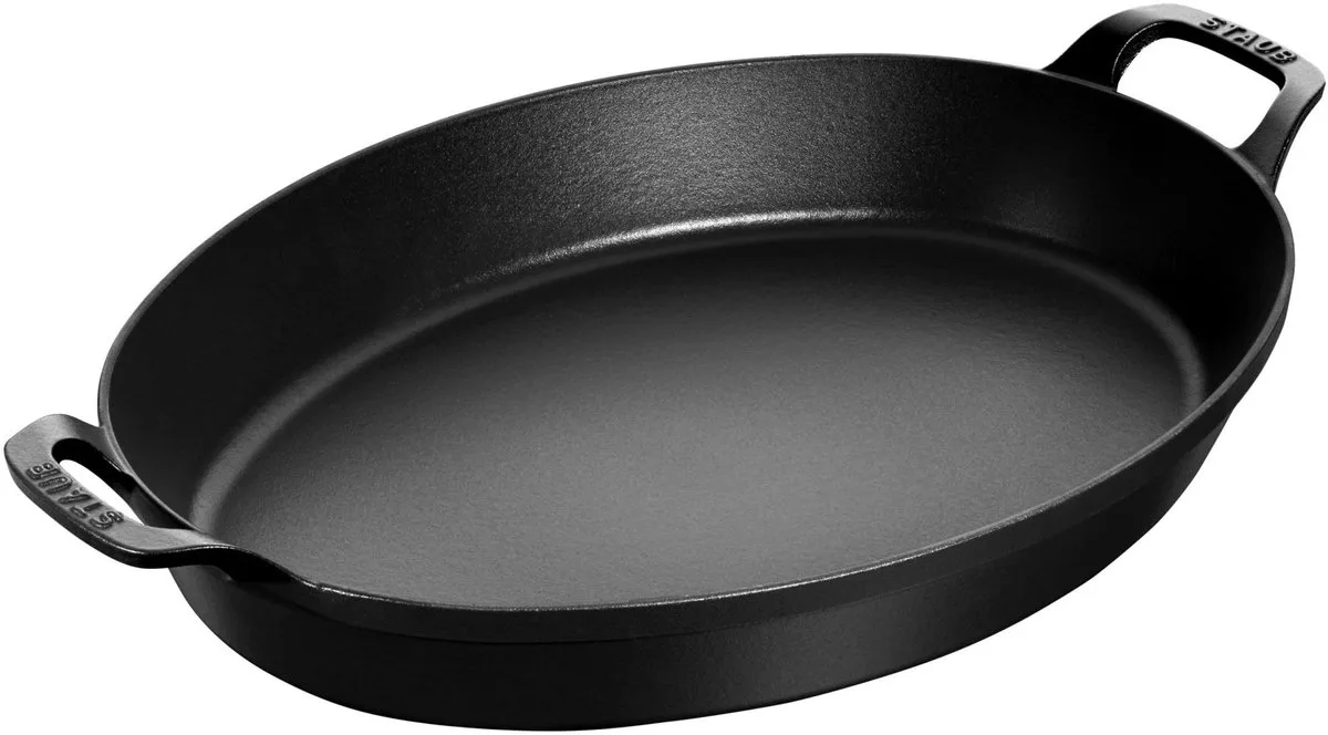 Specialties - Ovenschaal - met 2 handgrepen - 37 cm - Ovaal - Stapelbaar de Staub en Noir – photo produit