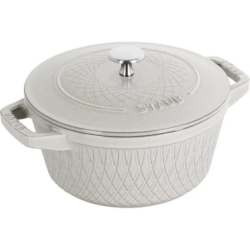Cocotte Twister La Cocotte Staub 4 L White truffle de Staub – photo produit