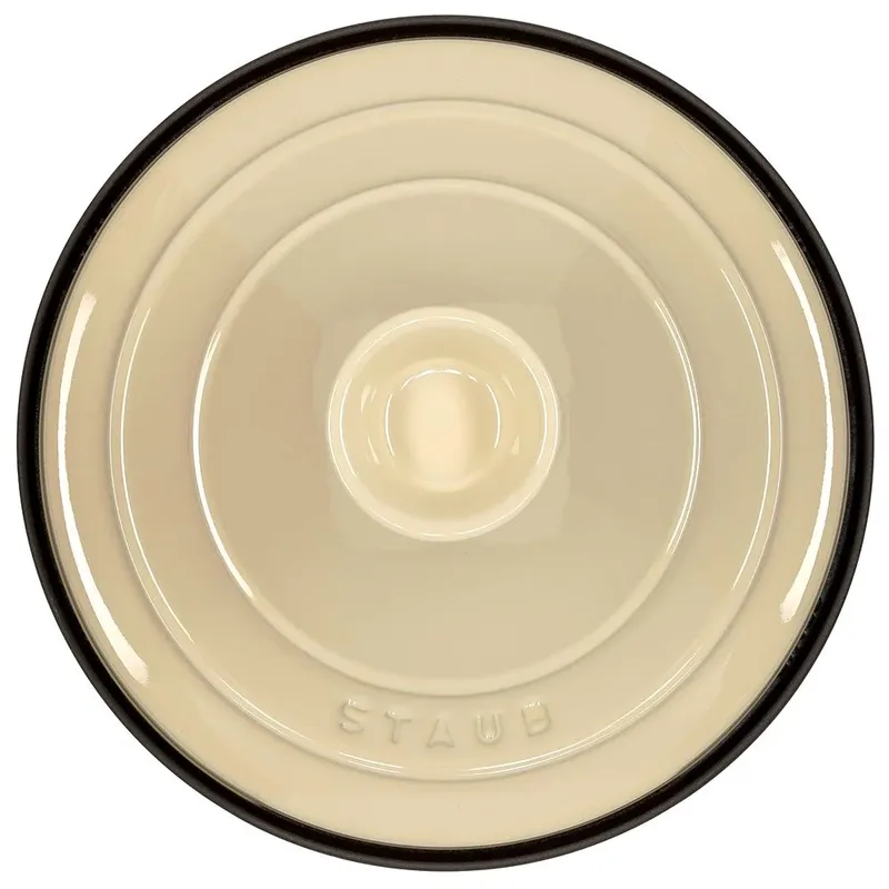 tajine - 28 cm - zwart-crème by Staub in Cream – product photo 4 of 4