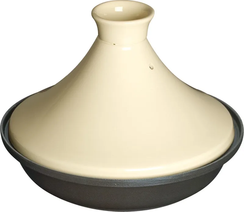 tajine - 28 cm - zwart-crème by Staub in Cream – product photo 1 of 4