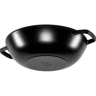 Wokpan - ø 30 cm / 4.4 liter - geëmailleerde anti-aanbaklaag de Staub en Noir – photo produit 5 sur 5