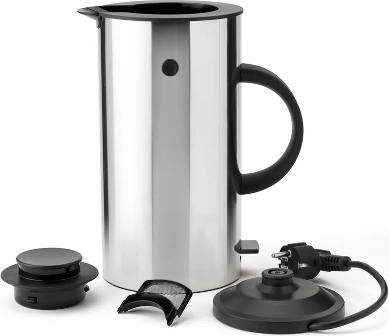 EM77 Waterkoker - 1.5 L - RVS glanzend van Stelton in Zilver – productfoto