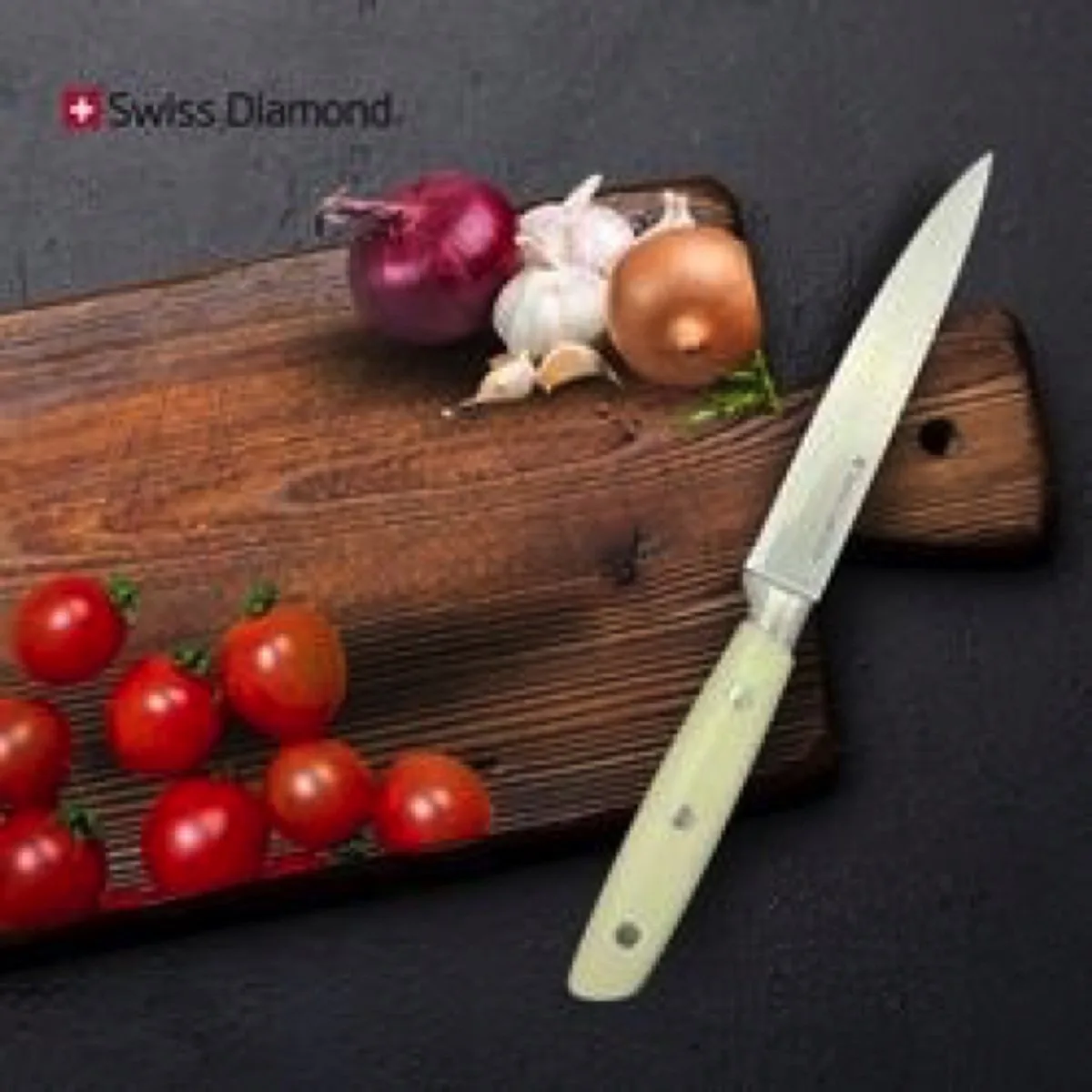 slicing mes van Swiss Diamond in Beige – productfoto