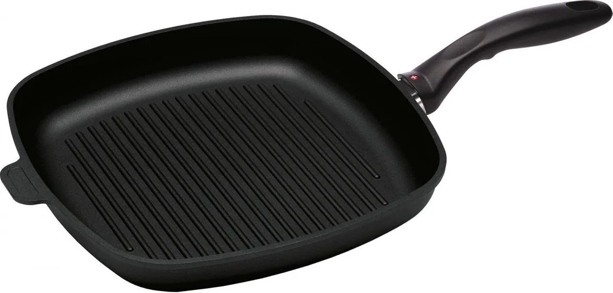 XD Grillpan - Inductie - 28x28 cm van Swiss Diamond in Zwart – productfoto