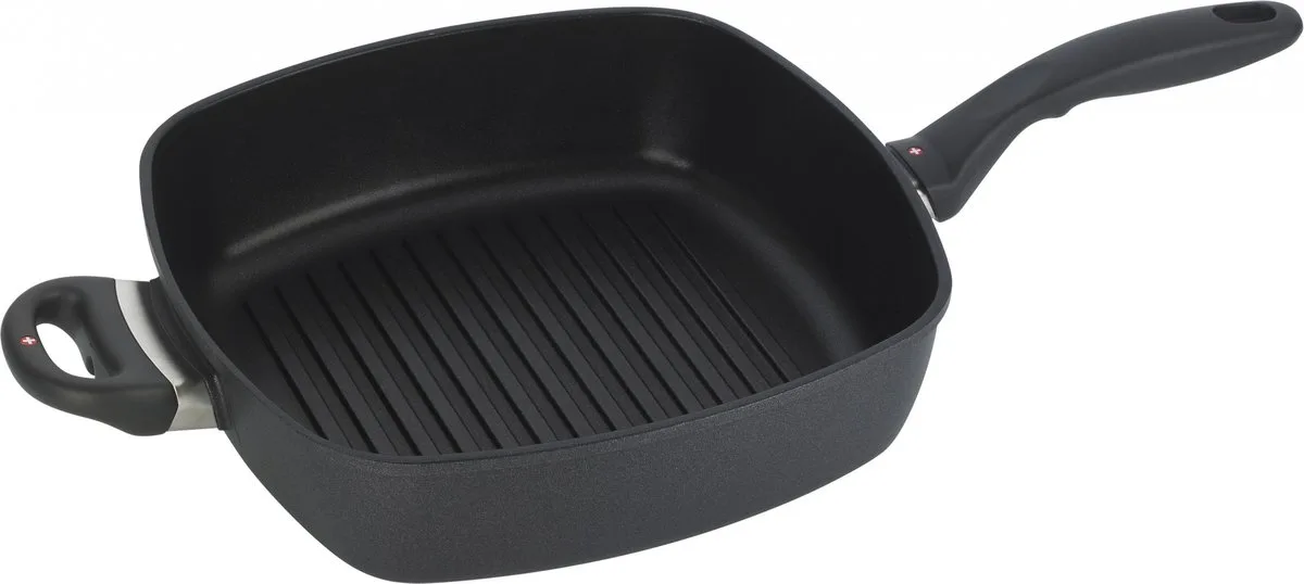 XD Grillpan - Inductie - Diep - 28x28 cm van Swiss Diamond in Zwart – productfoto