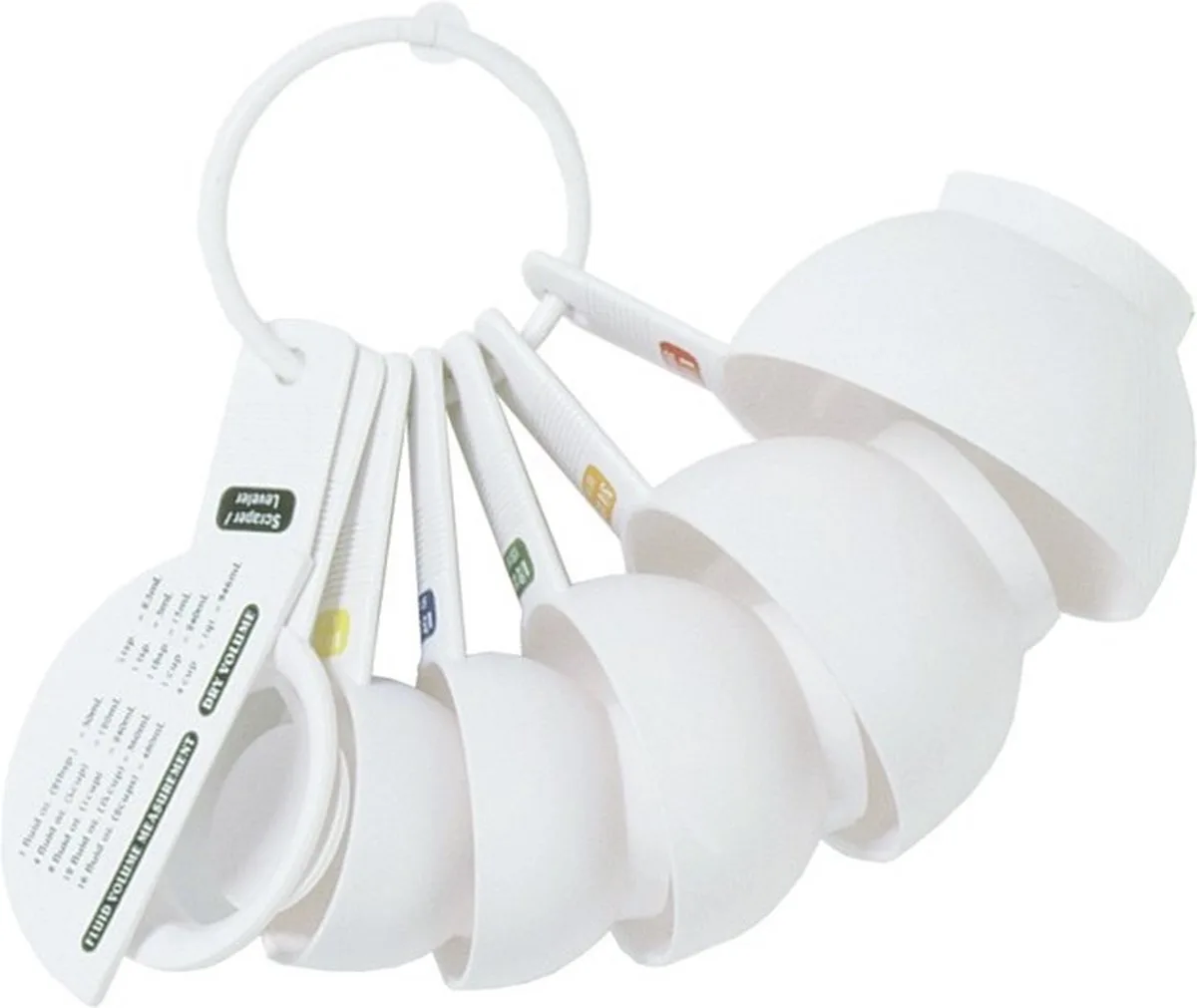 Maatlepel -en Cup set, Set van 7 Stuks, Kunststof de Tala en Blanc – photo produit