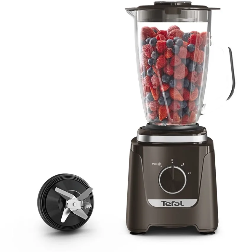Blendforce 3 BL5959 - Blender - Glazen Kan - 2 snelheden en pulsefunctie - 1,25 L by Tefal in Donker Bruin – product photo