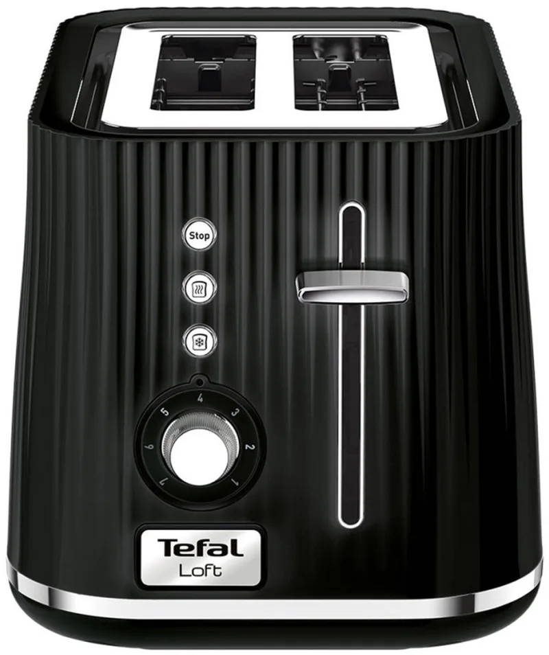 Broodrooster Tefal Loft 2-Slot Black TT761838 de Tefal en Noir – photo produit