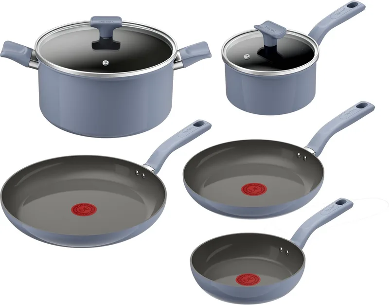 Cera Color ON - Keramische Pannenset - 5-delig - PFAS-vrij - Geschikt voor Inductie de Tefal en Bleu – photo produit