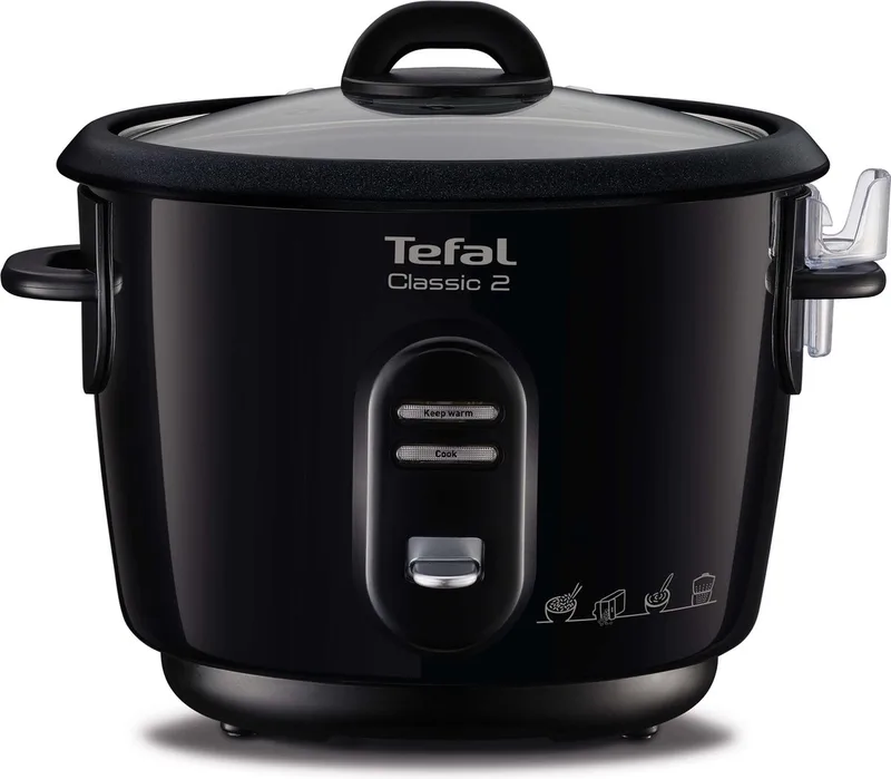 Classic RK1028 - Rijstkoker - 1 L - 6 Kopjes - Automatische Warmhoudfunctie by Tefal in Black – product photo
