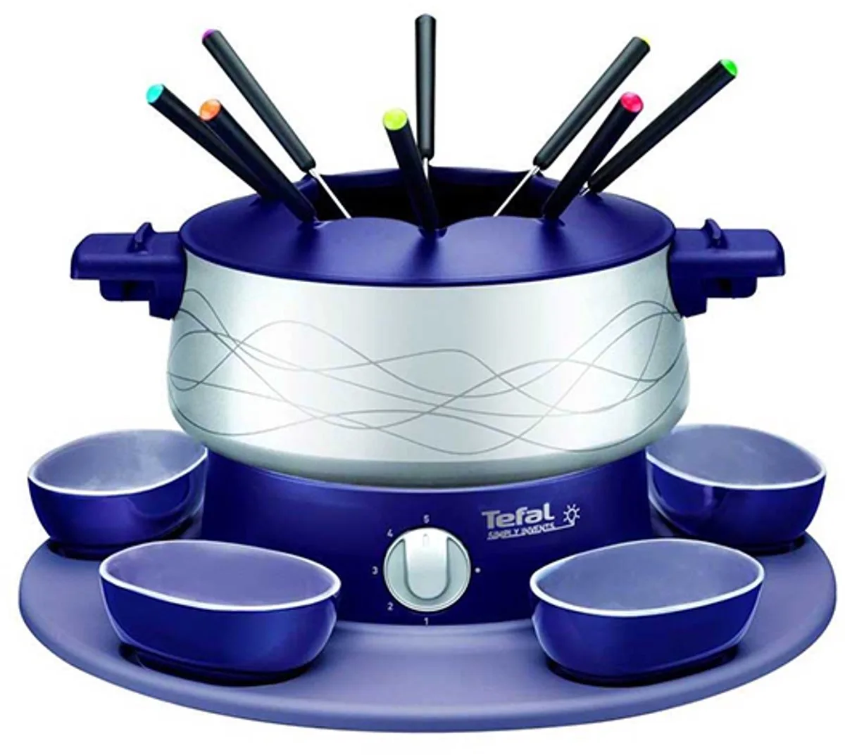 Color Simply Invents EF351412 - Fondueset - 8 fonduevorkjes - RVS van Tefal in Zilver – productfoto
