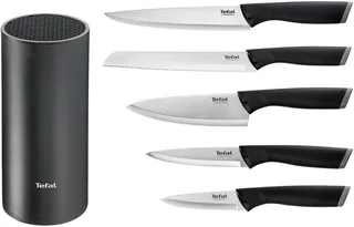 Comfort Knives Messenset - 5-delig - Met blok - Zwart by Tefal in Roestvrijstaal – product photo 2 of 5