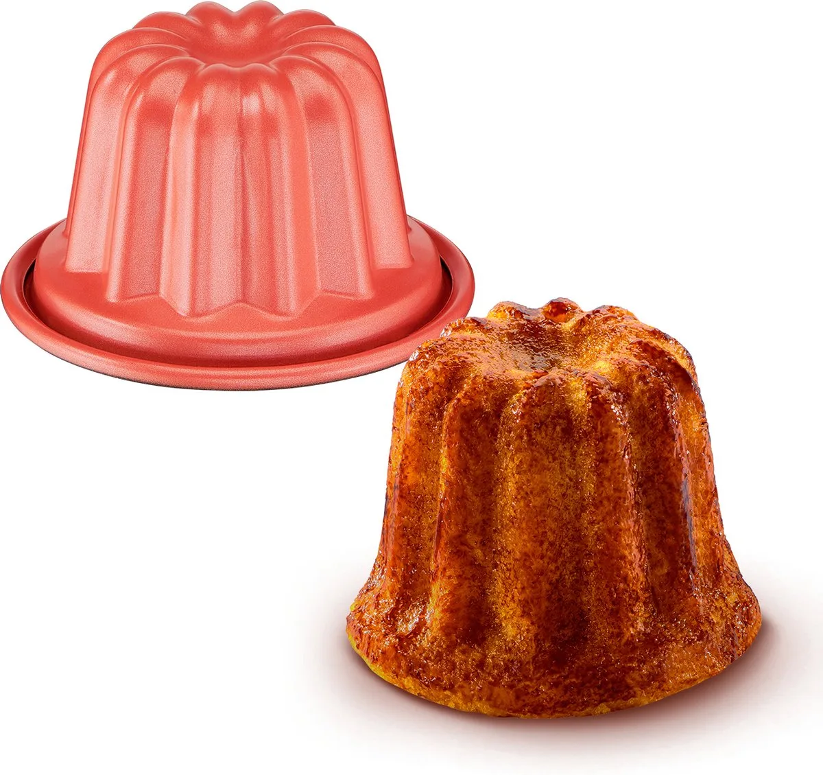 Creabake J3059004 bakvormen Cakevorm 3 stuk(s) de Tefal en Orange – photo produit