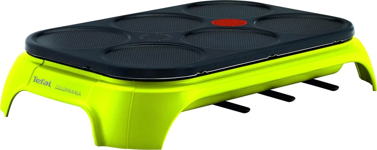 Crêpes party Colormania - Pannenkoekenmaker - 6 personen van Tefal in Groen – productfoto
