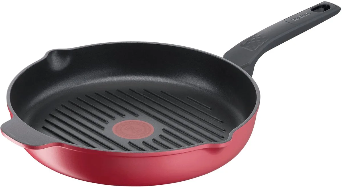 Daily Chef grillpan 26cm - inductie van Tefal in Rood – productfoto
