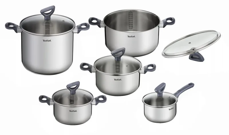 Daily Cook pannenset 10-delig, RVS, Inductie fra Tefal i Sølv – produktbillede