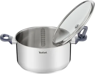 Daily Cook Steelpan 24 cm – 4.5 Liter – Met Deksel – Roestvrij Staal – Geschikt voor Inductie – Vaatwasserbestendig – Zilver von Tefal in Roestvrijstaal – Produktfoto 2 von 5