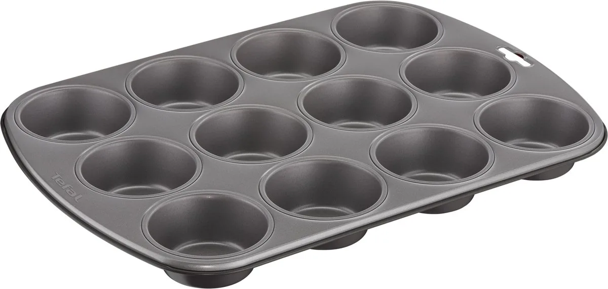 Delice Muffinvorm - Bakvorm - 12 Stuks - Non-Stick Coating - PFAS-vrij - Voor Muffins de Tefal en Noir – photo produit
