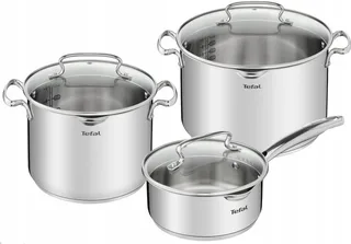 Duetto+ G719S674 Pannenset - 6 Delen - Inductie van Tefal in Zilver – productfoto 1 van 4