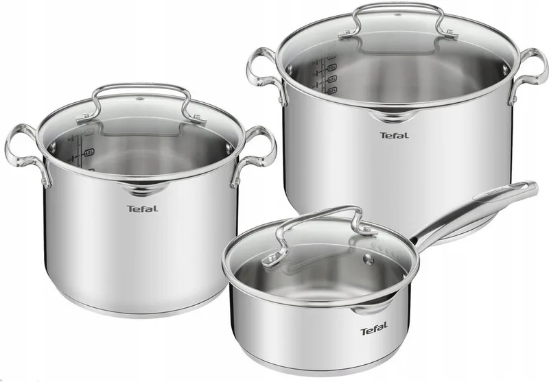 Duetto+ G719S674 Pannenset - 6 Delen - Inductie van Tefal in Zilver – productfoto 1 van 4