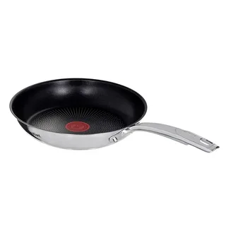 Duetto koekenpannen - Set van 2 - 24/28 cm - Inductie, Roestvrijstalen buitencoating - Antibaklaag de Tefal en Gris – photo produit 2 sur 3