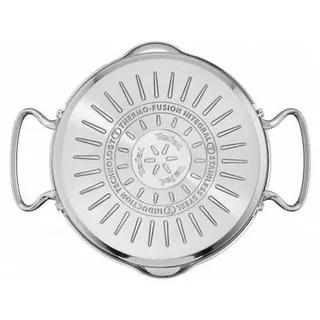 Duetto+ Kookpannenset 4-delig - RVS - Inductie - 16/20/24 cm - Afgietdeksel & Schenkrand van Tefal in Zilver – productfoto 5 van 6