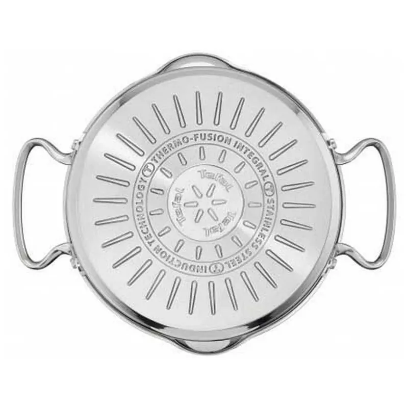 Duetto+ Kookpannenset 4-delig - RVS - Inductie - 16/20/24 cm - Afgietdeksel & Schenkrand van Tefal in Zilver – productfoto 5 van 6