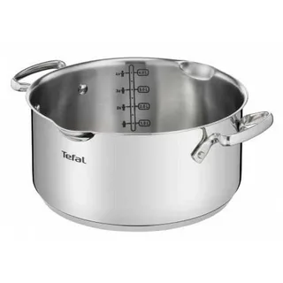 Duetto+ Kookpannenset 4-delig - RVS - Inductie - 16/20/24 cm - Afgietdeksel & Schenkrand van Tefal in Zilver – productfoto 4 van 6