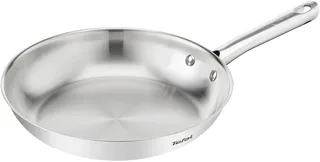 Duetto On B8660434 – Braadpan – 24cm – Inductiegeschikt – Knapperig bakresultaat – Premium roestvrij staal – Geklonken handgrepen – Koekenpan de Tefal en Argent – photo produit 1 sur 2
