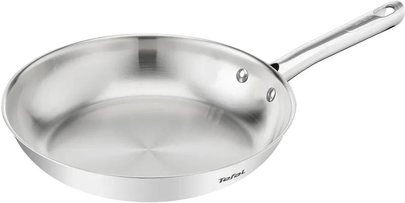 Duetto On B8660634– Braadpan – 28cm – Inductiegeschikt – Knapperig bakresultaat – Premium roestvrij staal – Geklonken handgrepen – Koekenpan von Tefal in Silber – Produktfoto 1 von 2