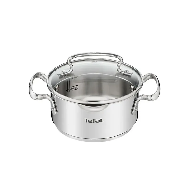 Duetto+ - Pannenset - 6-delig - Inclusief Deksels - Inductie - RVS by Tefal in Silver – product photo 3 of 4