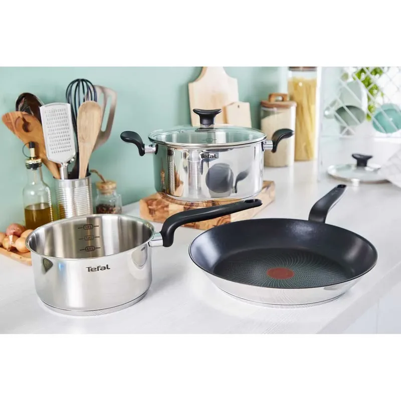 E308S674 pannenset - Populair & Functioneel de Tefal en Roestvrijstaal – photo produit 4 sur 6