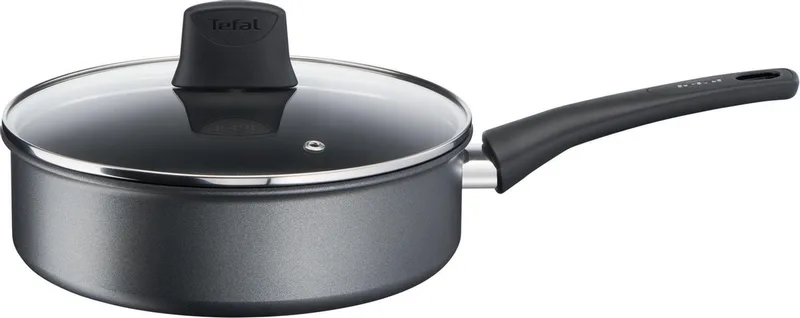 Easy Chef - Hapjespan - Ø24 cm - Inclusief Deksel - Geschikt voor Inductie - Anti-aanbaklaag von Tefal in Schwarz – Produktfoto