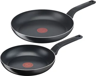 Easy Cook & Clean - Koekenpannenset - Ø24 en Ø28 cm - Niet Geschikt voor Inductie - Anti-aanbaklaag - Aluminium von Tefal in Schwarz – Produktfoto 1 von 5
