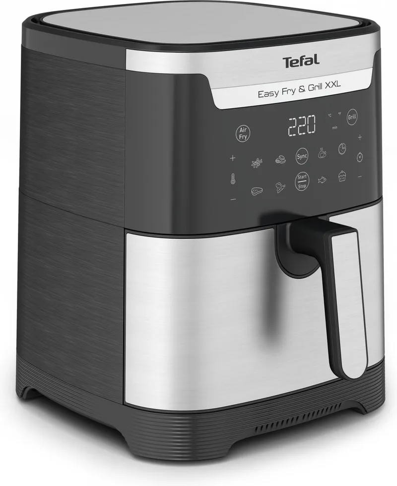 Easy Fry & Grill XXL EY801D - 2-in-1 Airfryer & Grill 6.5L - FlexCook - 8 Programma's - Voor 8 Personen de Tefal en Rvs – photo produit