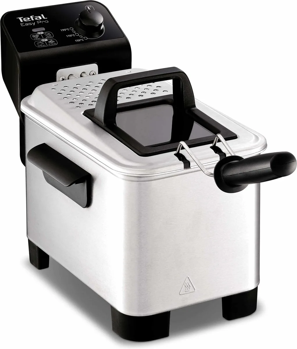 Easy Pro FR3330 - Frituurpan - 3 L - Koude Zone - Kijkvenster - Makkelijk Schoonmaken - 2200W - Design van Tefal in Rvs – productfoto